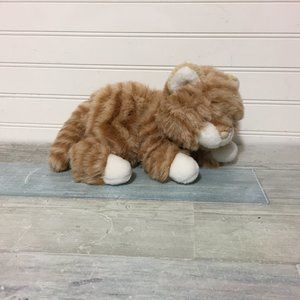 Aurora Orange Tabby Cat Floppy Plush Bob Tail